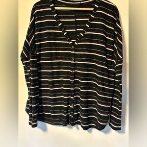 Urban Outfitters-Out from under- Striped oversized Shirt-Size M